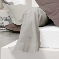 Taie de traversin uni 140x43 cm coton ALTO Chamois