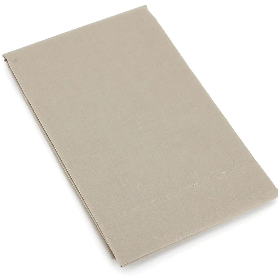 Taie de traversin uni 140x43 cm coton ALTO Chamois