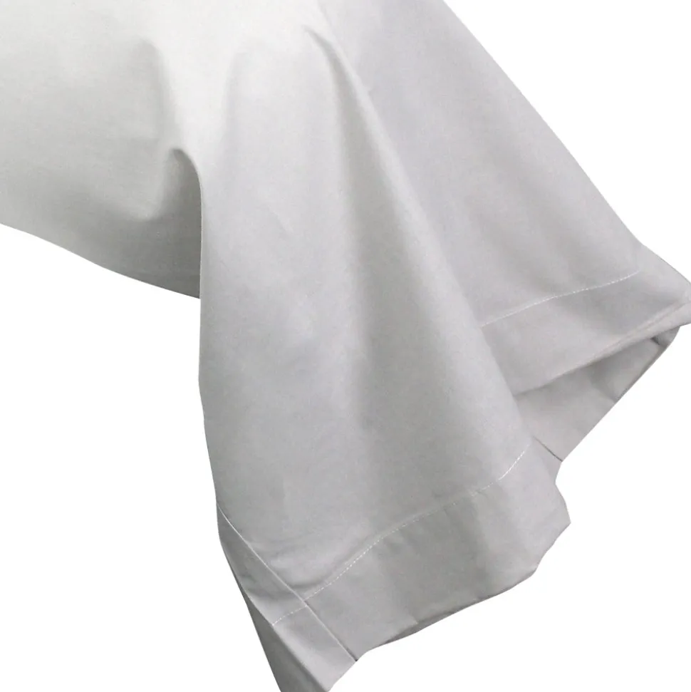 Taie de traversin uni 140x43 cm coton ALTO Calcium