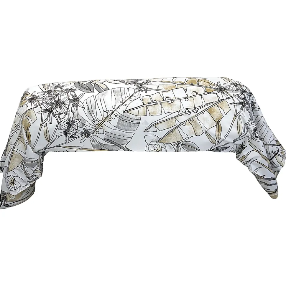 Taie de traversin 140x43 cm coton SUMATRA gris Fusain