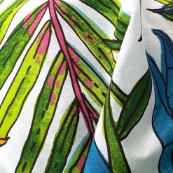 Taie de traversin 240x43 cm coton SUMATRA bleu Paon