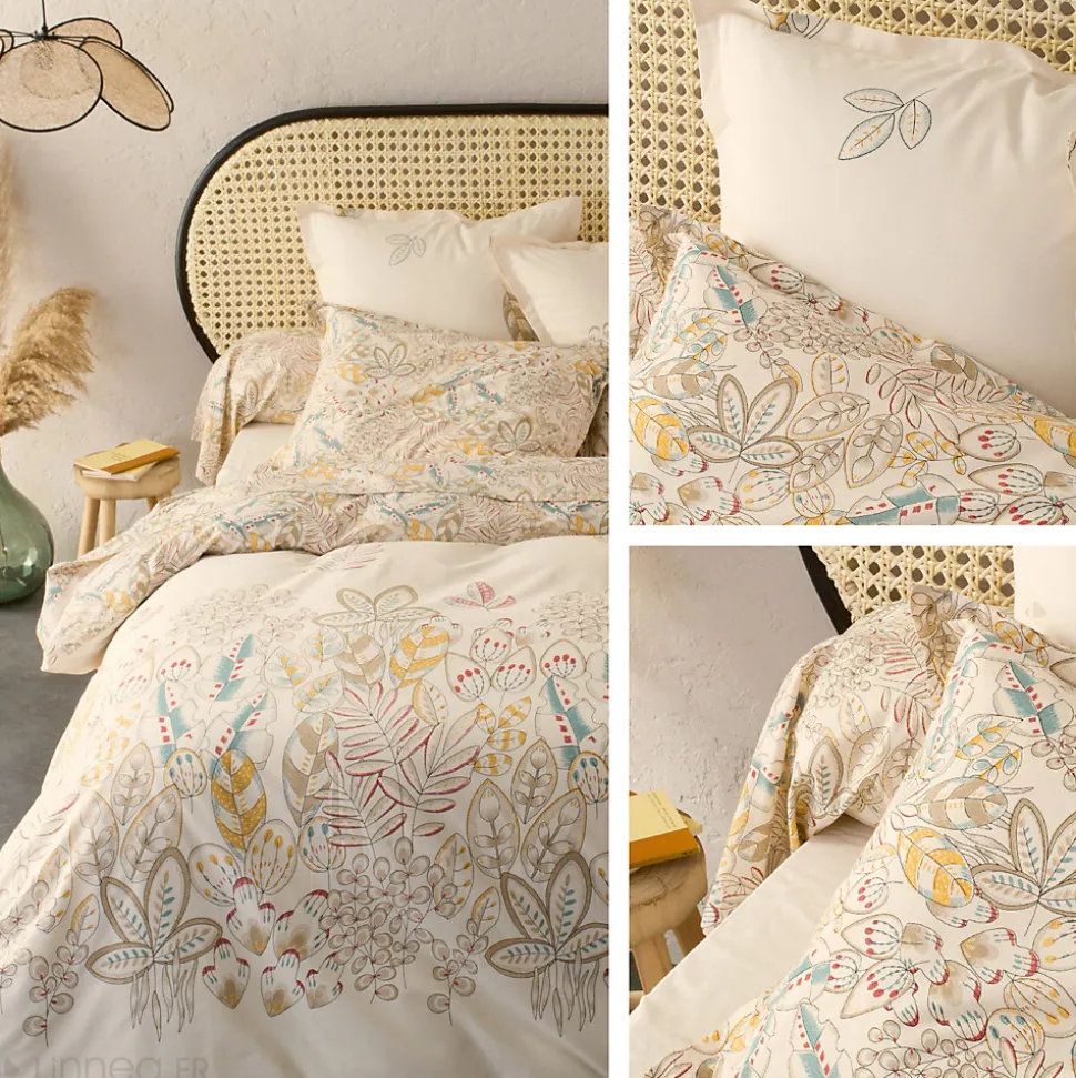 Taie de traversin 200x43 cm coton OKY écru Naturel