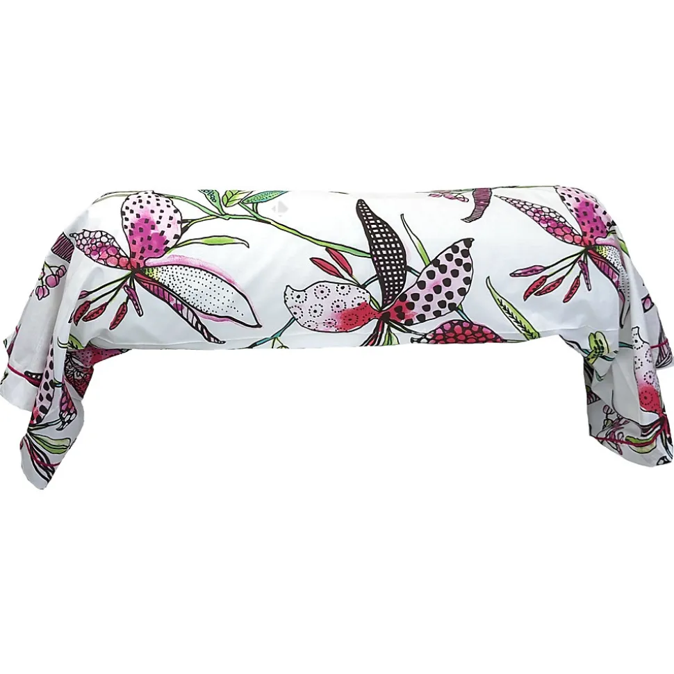 Taie de traversin 200x43 cm coton PÉNÉLOPE Rose