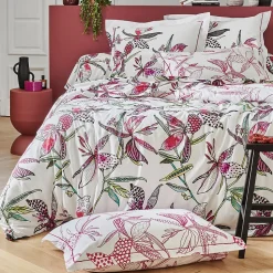 Taie de traversin 240x43 cm coton PÉNÉLOPE Rose