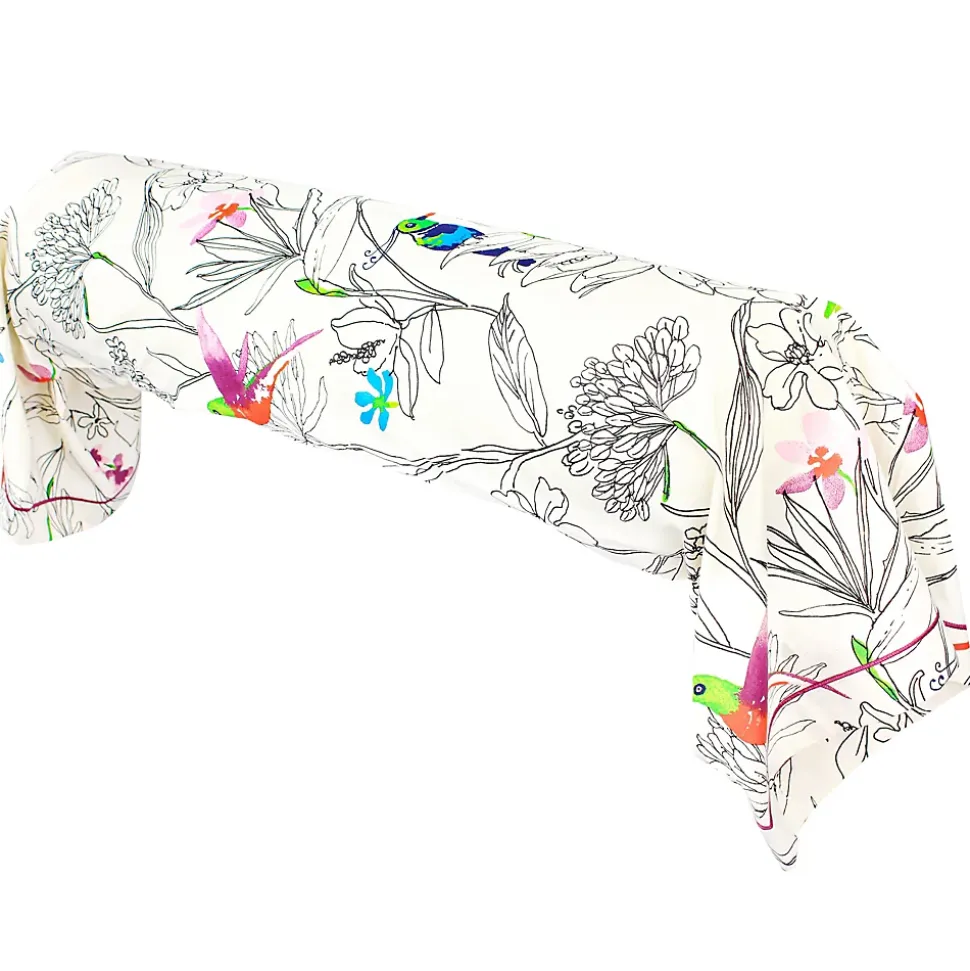 Taie de traversin 200x43 cm coton AMAZONIA ecru