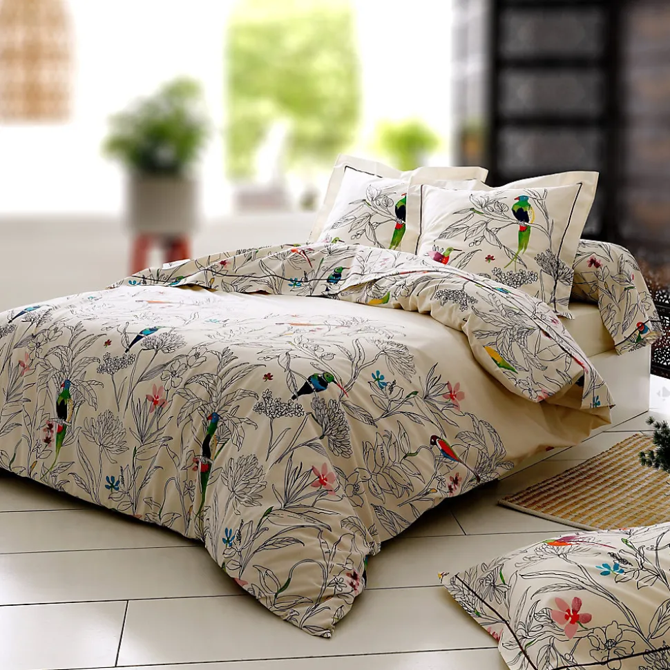 Taie de traversin 200x43 cm coton AMAZONIA ecru