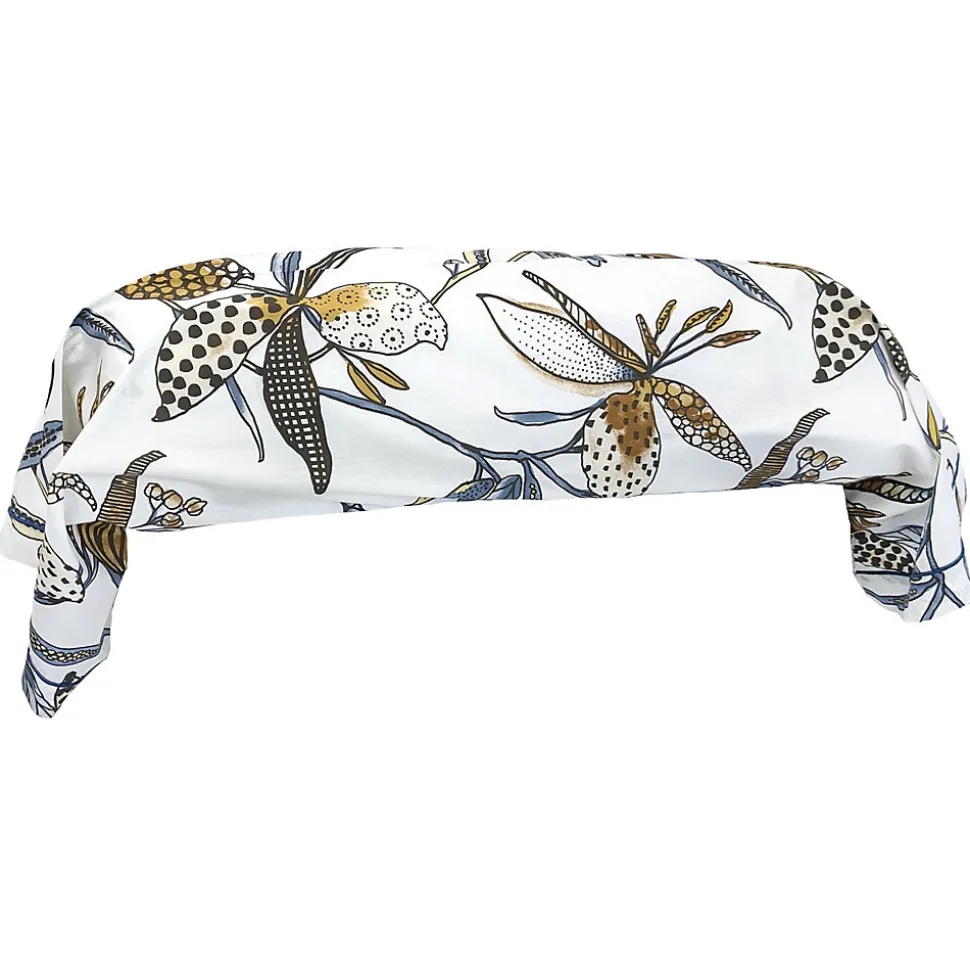 Taie de traversin 140x43 cm en coton PÉNÉLOPE beige Silice