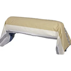 Taie de traversin 140x43 cm percale coton MARLOW acier