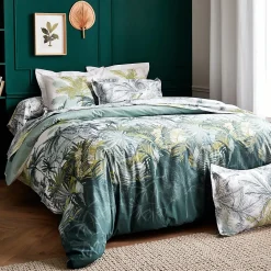 Taie de traversin 140x43 cm percale coton TRINIDAD mousson