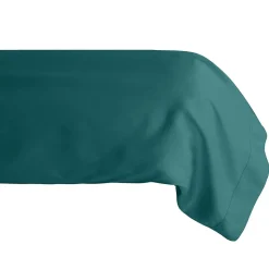 Taie de traversin 43x190 cm percale de coton MANOIR vert Canard