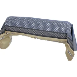 Taie de traversin 200x43 cm percale coton MARLOW acier