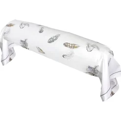 Taie de traversin 140x43 cm Percale pur coton PLUMES