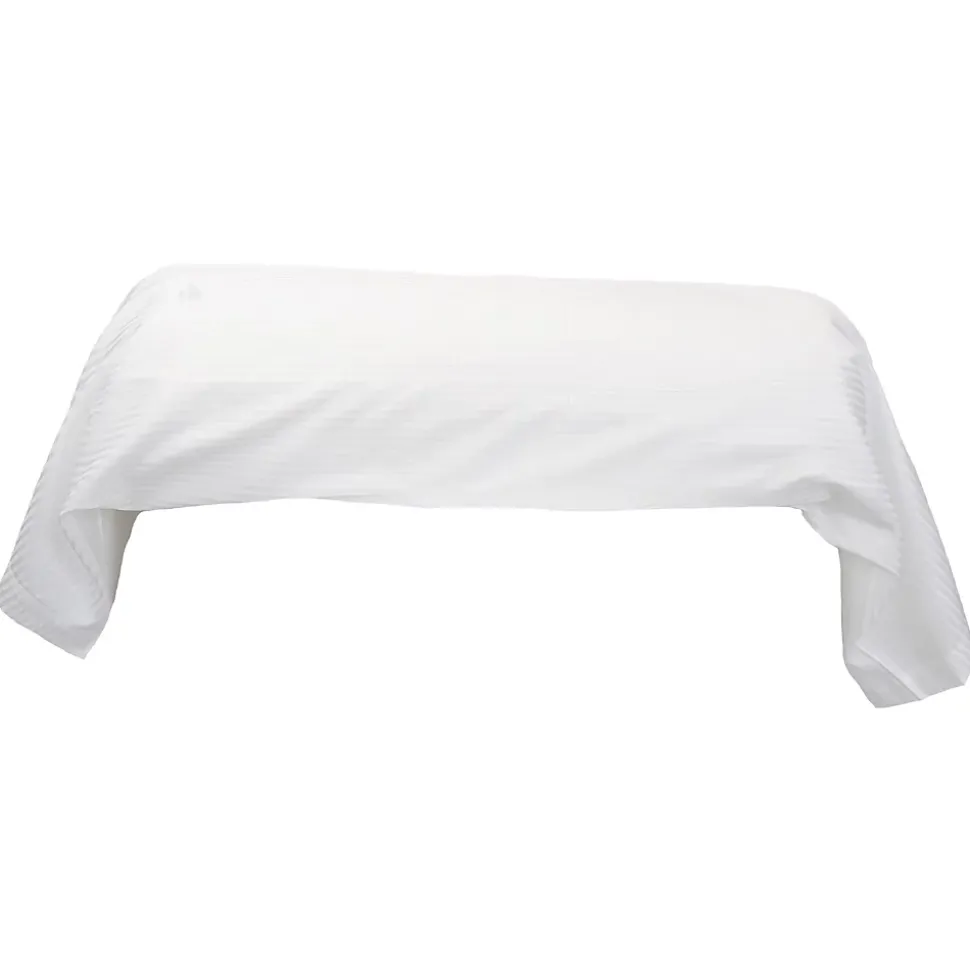 Taie de traversin 140x43 cm satin de coton GRAND HÔTEL blanc