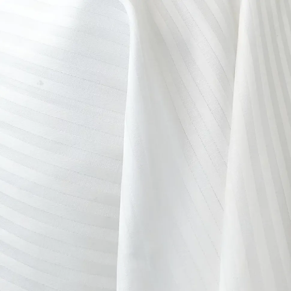 Taie de traversin 140x43 cm satin de coton GRAND HÔTEL blanc