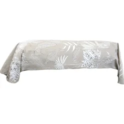 Taie de traversin 200x43 cm satin de coton CAYENNE beige ficelle