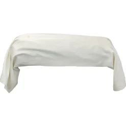 Taie de traversin 200x43 cm satin de coton GRAND HÔTEL marron sable
