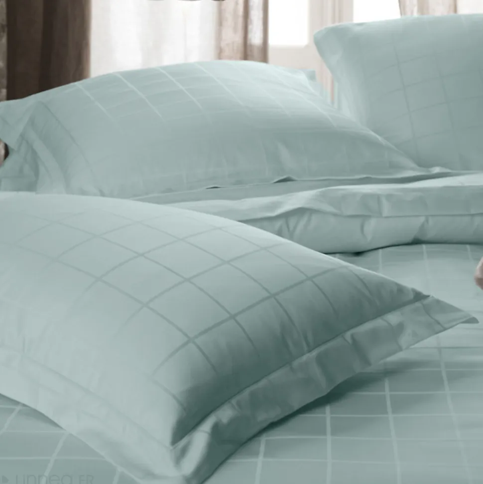 Taie de traversin 43x190 cm satin CONCERTO vert Lichen