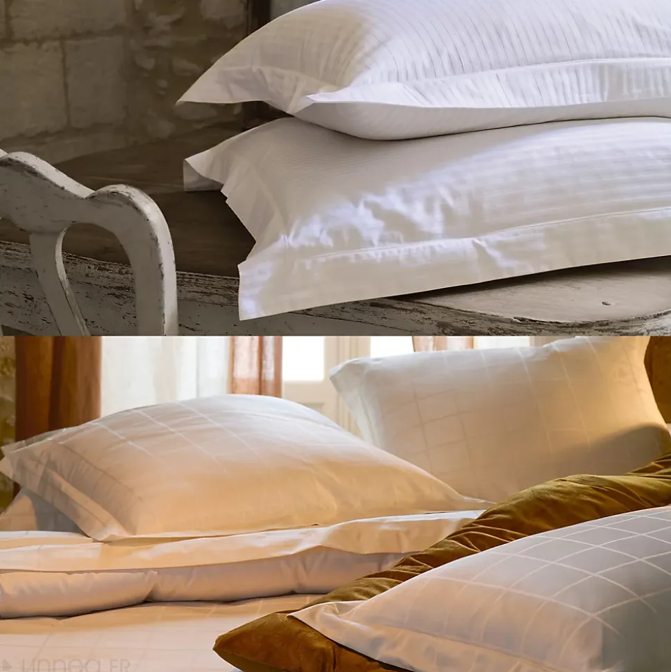 Taie de traversin 43x190 cm satin CONCERTO beige Lin