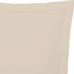 Taie d'oreiller - coton - beige lin - 50x70 cm - Atmosphera