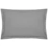 Taie d'oreiller - coton - gris - 50x70 cm - Atmosphera