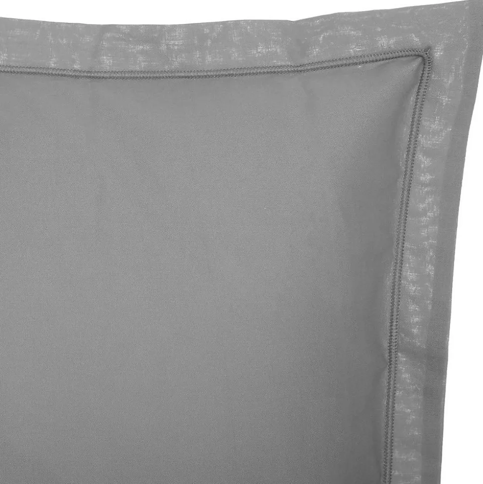 Taie d'oreiller - coton - gris - 63x63 cm - Atmosphera