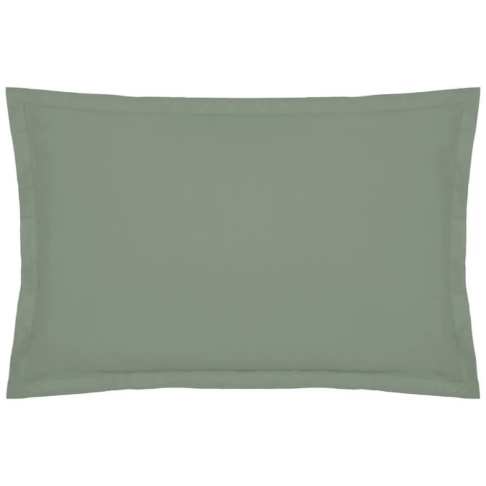 Taie d'oreiller - coton - vert - 50x70 cm - Atmosphera