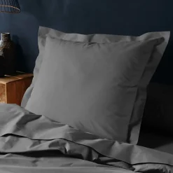 Taie d'oreiller 57 fils gris 63x63cm - 63x63cm - Gris