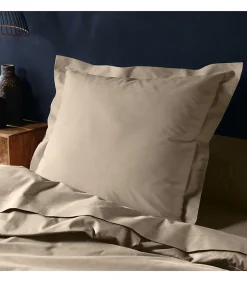Taie d'oreiller 57 fils sable 63x63cm - 63x63cm - Sable