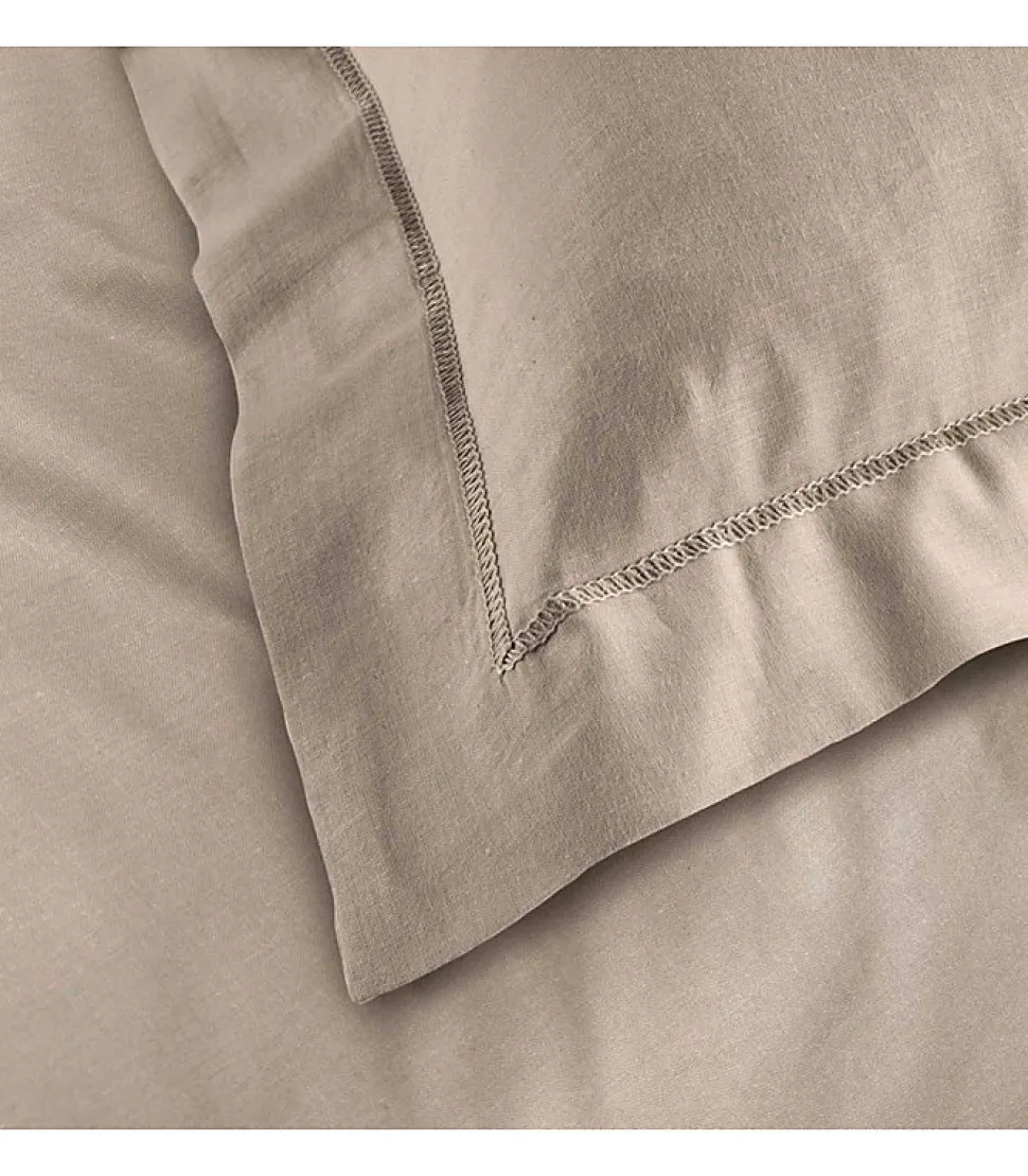 Taie d'oreiller 57 fils sable 63x63cm - 63x63cm - Sable