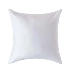 Taie d'oreiller blanc en coton égyptien bio 400 fils, 60x60 cm - HOMESCAPES