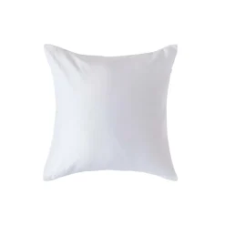 Taie d'oreiller blanc en coton égyptien bio 400 fils, 40x40 cm - HOMESCAPES