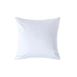 Taie d'oreiller blanc en satin de coton égyptien 1000 fils, 40x40 cm - HOMESCAPES