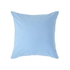 Taie d'oreiller bleu 100% coton égyptien 200 fils, 40x40 cm - HOMESCAPES