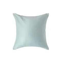 Taie d'oreiller bleu givré en coton égyptien bio 400 fils, 40x40 cm - HOMESCAPES