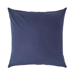 Taie d'oreiller bleu marine 100% coton égyptien 200 fils, 80x80 cm - HOMESCAPES