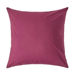 Taie d'oreiller bordeaux 100% coton égyptien 200 fils, 60x60 cm - HOMESCAPES