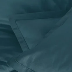 Taie d'oreiller Carina coton 50x70cm bleu orage - Atmosphera