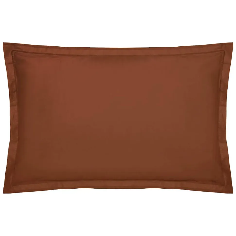 Taie d'oreiller Carina coton 50x70cm rose terracotta - Atmosphera