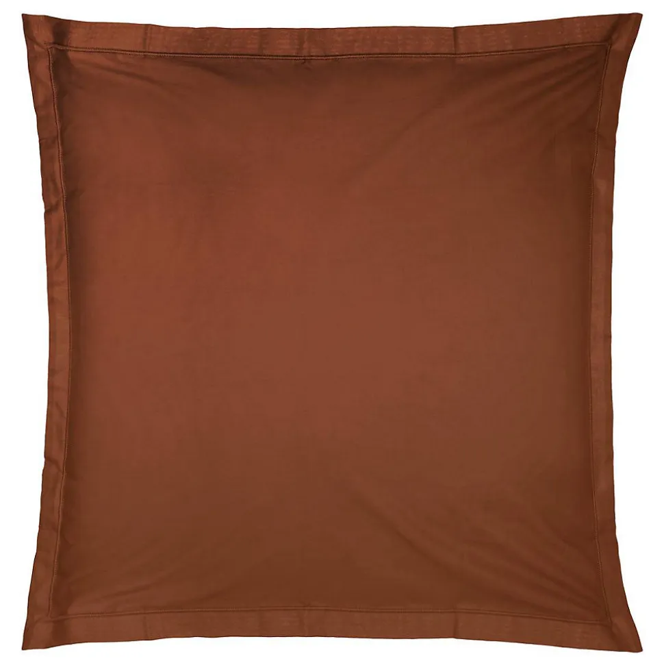 Taie d'oreiller Carina coton 63x63cm terracotta - Atmosphera