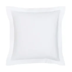 Taie d'oreiller carrée à volant plat - 100% coton BIO