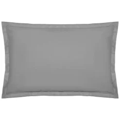 Taie d'oreiller en coton - gris 50x70 cm - Atmosphera