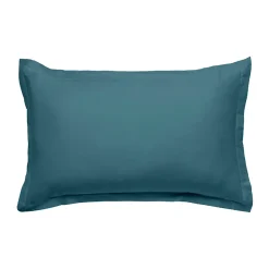 Taie d'oreiller en coton 57 fils unie 50x70cm