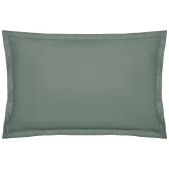 Taie d'oreiller en coton - vert céladon 50x70 cm - Atmosphera