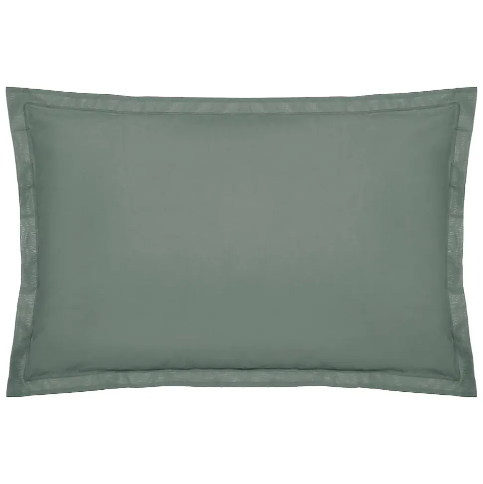 Taie d'oreiller en coton - vert céladon 50x70 cm - Atmosphera