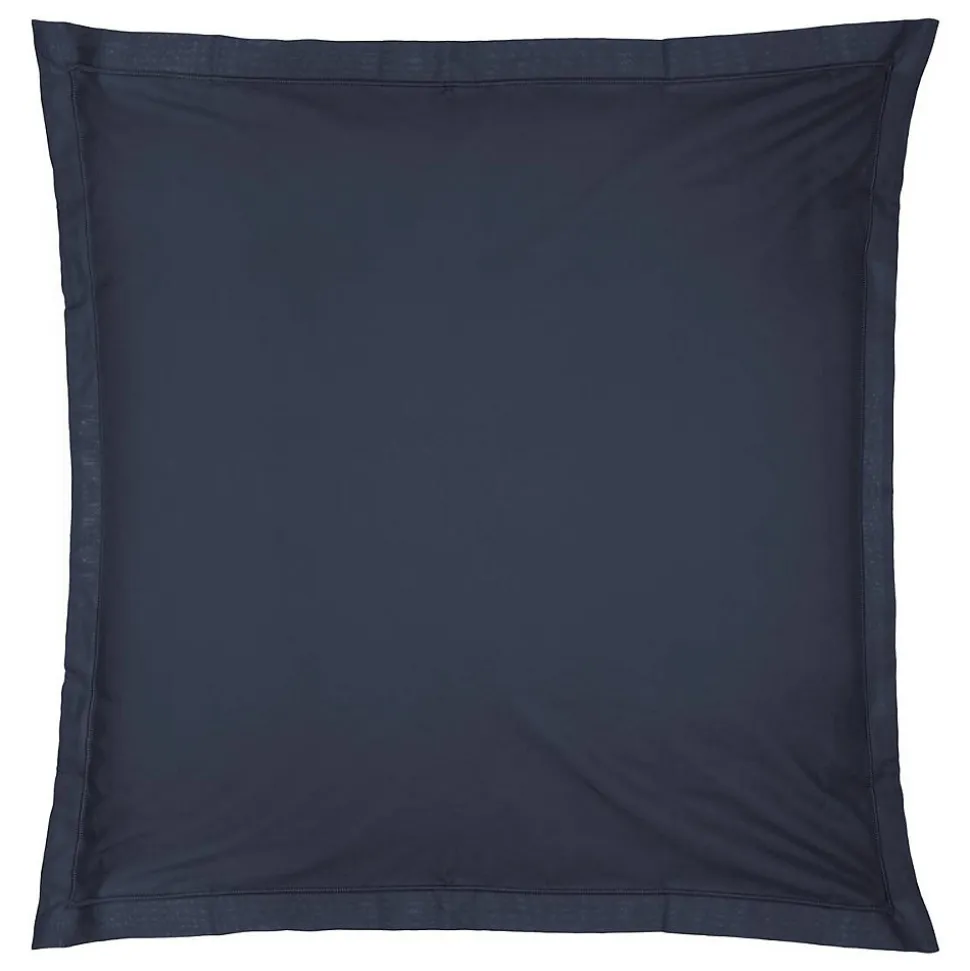 Taie d'oreiller en coton - bleu encre 63x63 cm - Atmosphera