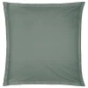 Taie d'oreiller en coton - vert céladon 63x63 cm - Atmosphera