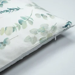 Taie d'oreiller en coton réversible Eucalyptus