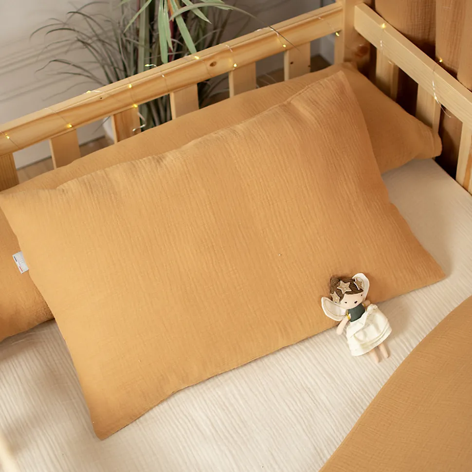 Taie d'oreiller en gaze de coton Jeanne