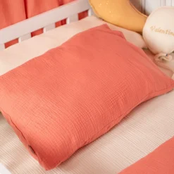 Taie d'oreiller en gaze de coton Jeanne