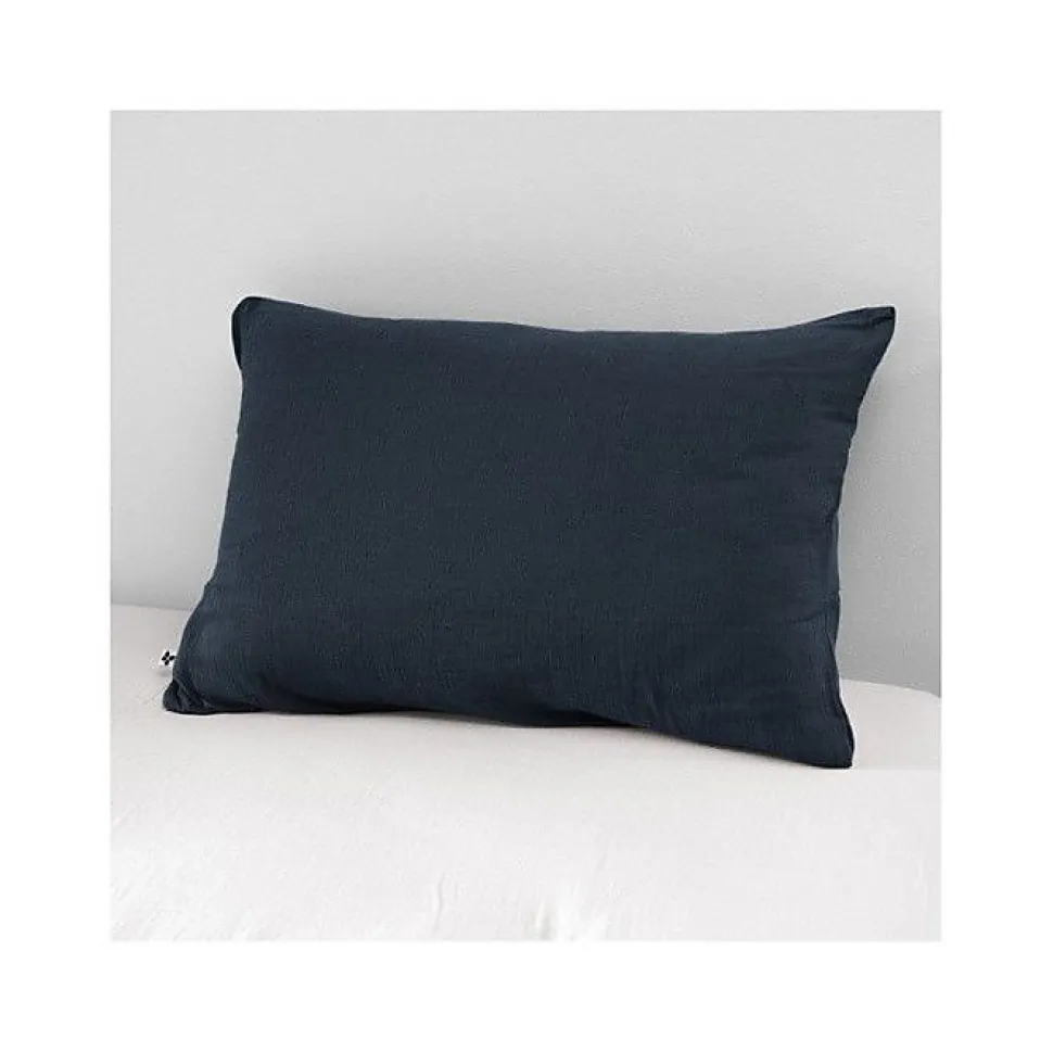 Taie d'oreiller "Gaïa" 60 x 60 cm & 50 x 70 cm "Gaze de Coton" - Gaïa Minuit - 50 x 70 cm